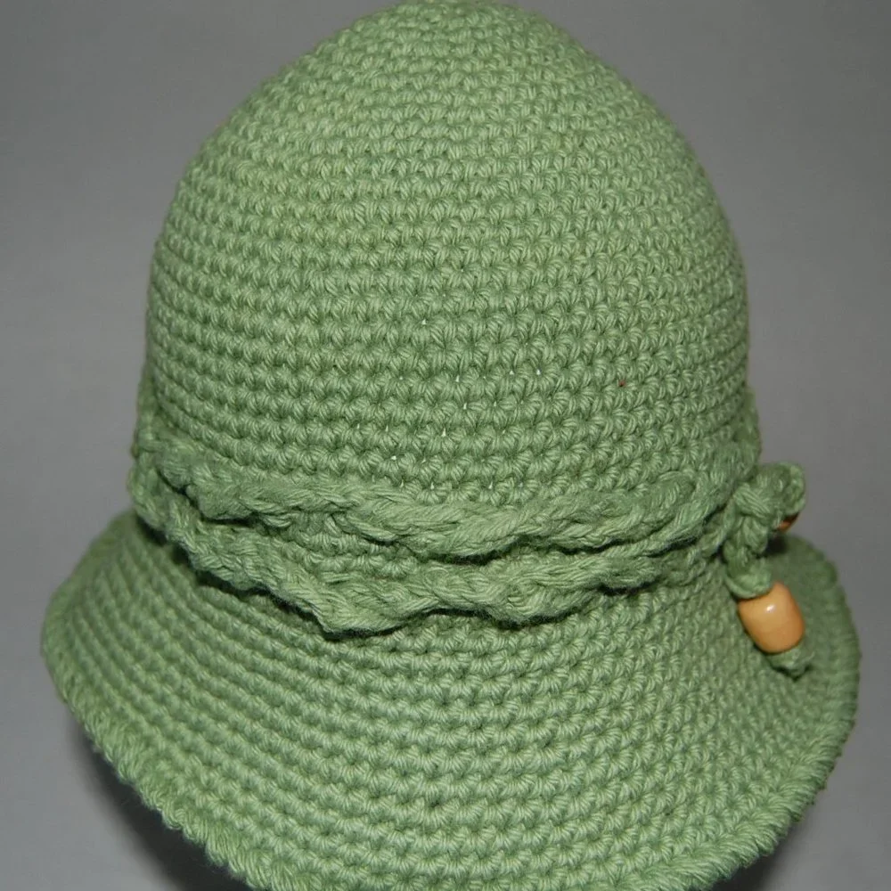 NEW Handmade Spring Sun Hat, Green
